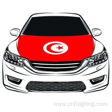 The Republic of Tunisia Hood flag 3.3X5FT 100%High elastic fabric Engine Flag